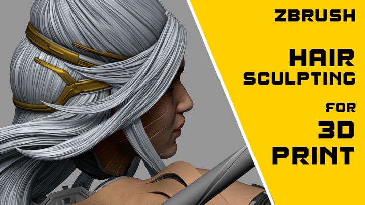 An Easy Way to Sculpt Stylized Hair in Zbrush - Lesterbanks
