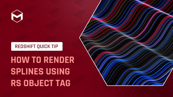 How to Easily Render Splines With Redshift in Cinema 4D