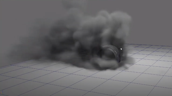 How to Make Tire Burnout Smoke With Bifrost in Maya