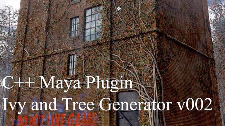 Ivy Generator Plugin for Maya Updates With Growth Path Features and More Forces