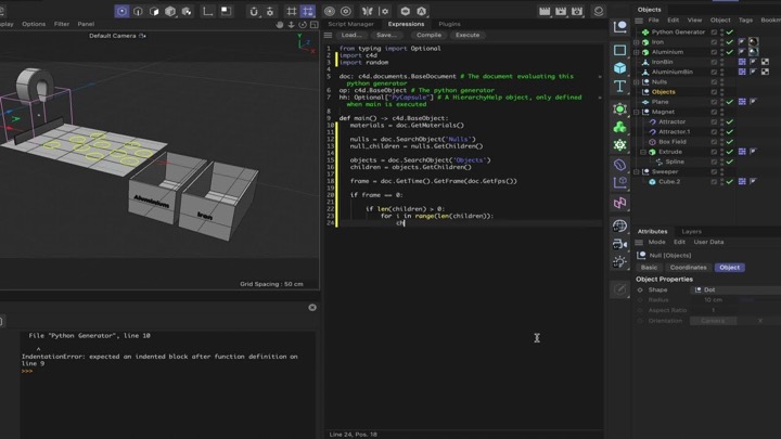 How to Make a Material Sorting Machine With Python in Cinema 4D