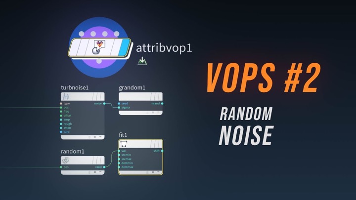 Working With VOP Random and Noise in Houdini