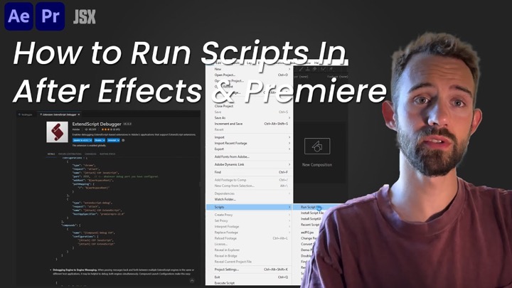 Various Ways to Run Scripts in After Effects and Premiere