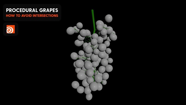 How to Create Grapes With Houdini and Avoid Object Intersections