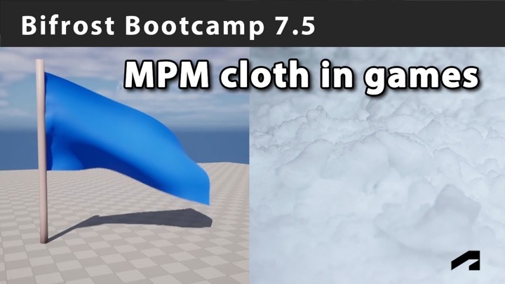 How to Export Bifrost MPM Cloth to Unreal Engine