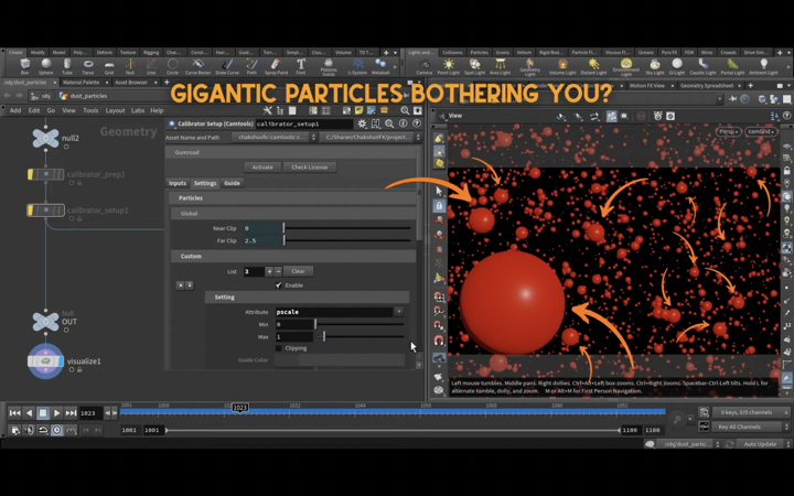 Calibrator Toolset for Houdini Gives You Controls Based on Camera Proximity