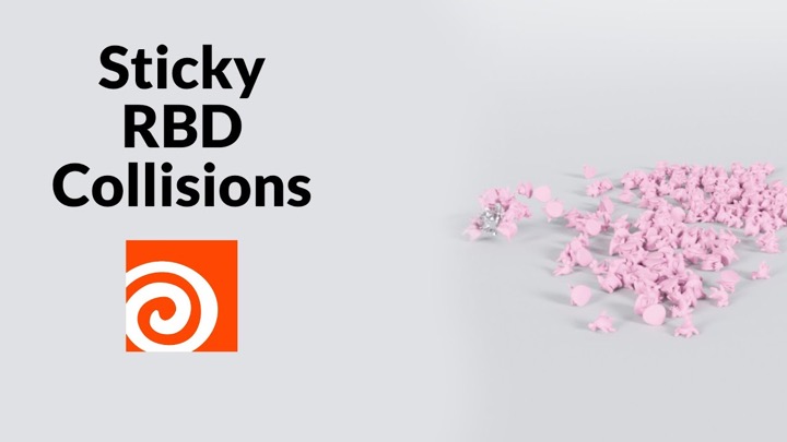 How to Setup Sticky RBD Collisions With Houdini 20