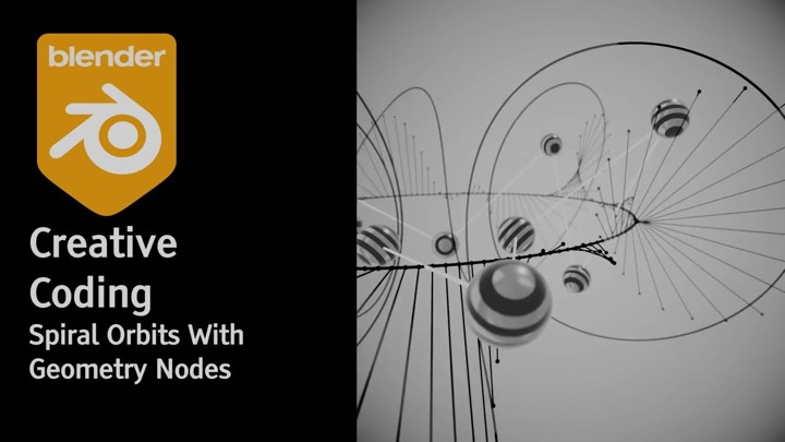 How to Create and Animate Spiral Orbits With Geometry Nodes