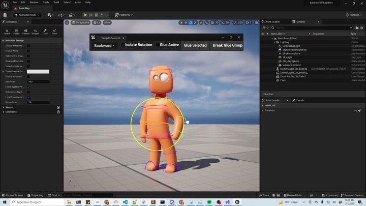 Raf Anzovin Previews His Ephemeral Rigging System for Unreal