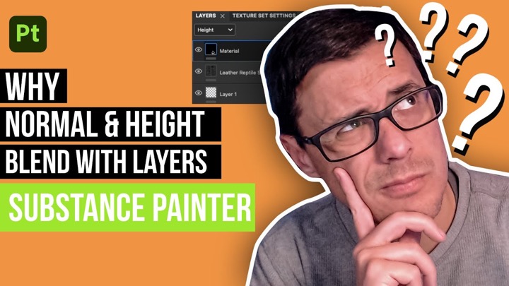 How to Not Pick Up Height and Normal Information From Layers Below in 3D Painter