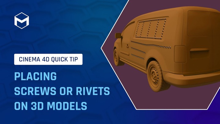 How to Easily Place Rivets on Objects Using Cinema 4D