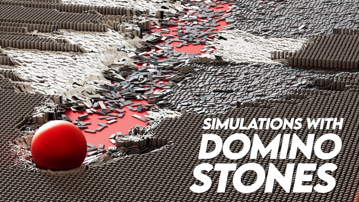 How to Knock Over Dominos With Rigid Body Dynamics in C4D