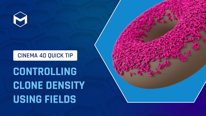 How to Control Clone Density With Fields in Cinema 4D