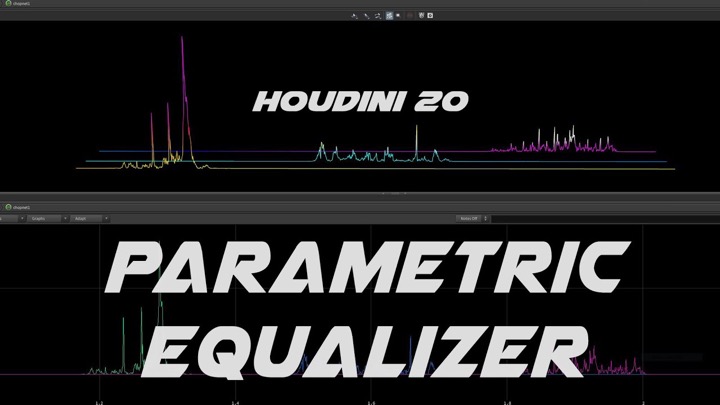 How to use the CHOPs Parametric Equalizer to Extract Frequencies for an Audio Visualizer in Houdini