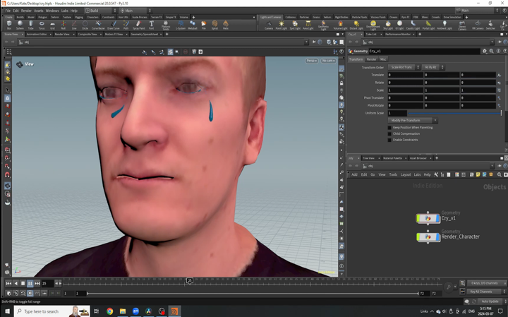 How to Create Static and Dynamic Tears With Houdini