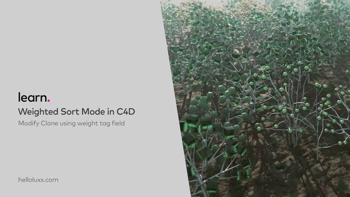How to Modify Clones With C4D's Weight Tag Field